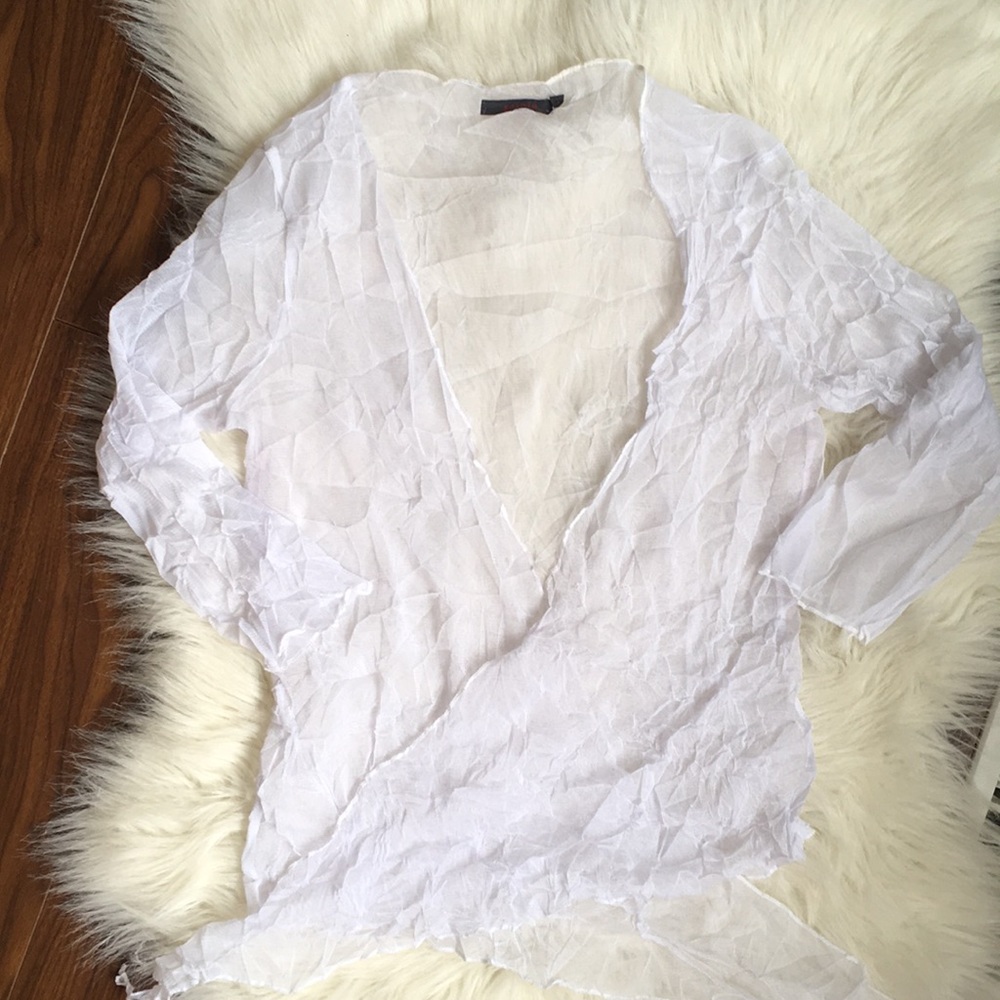 White mesh top